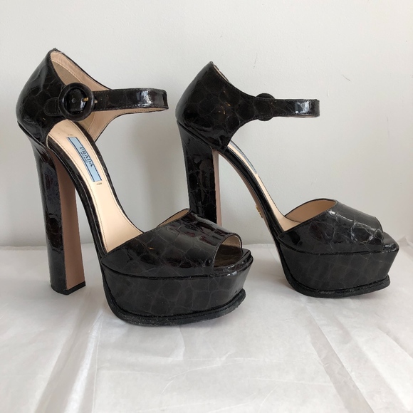 PRADA Donna Platform Heeled Sandals - Picture 2 of 8